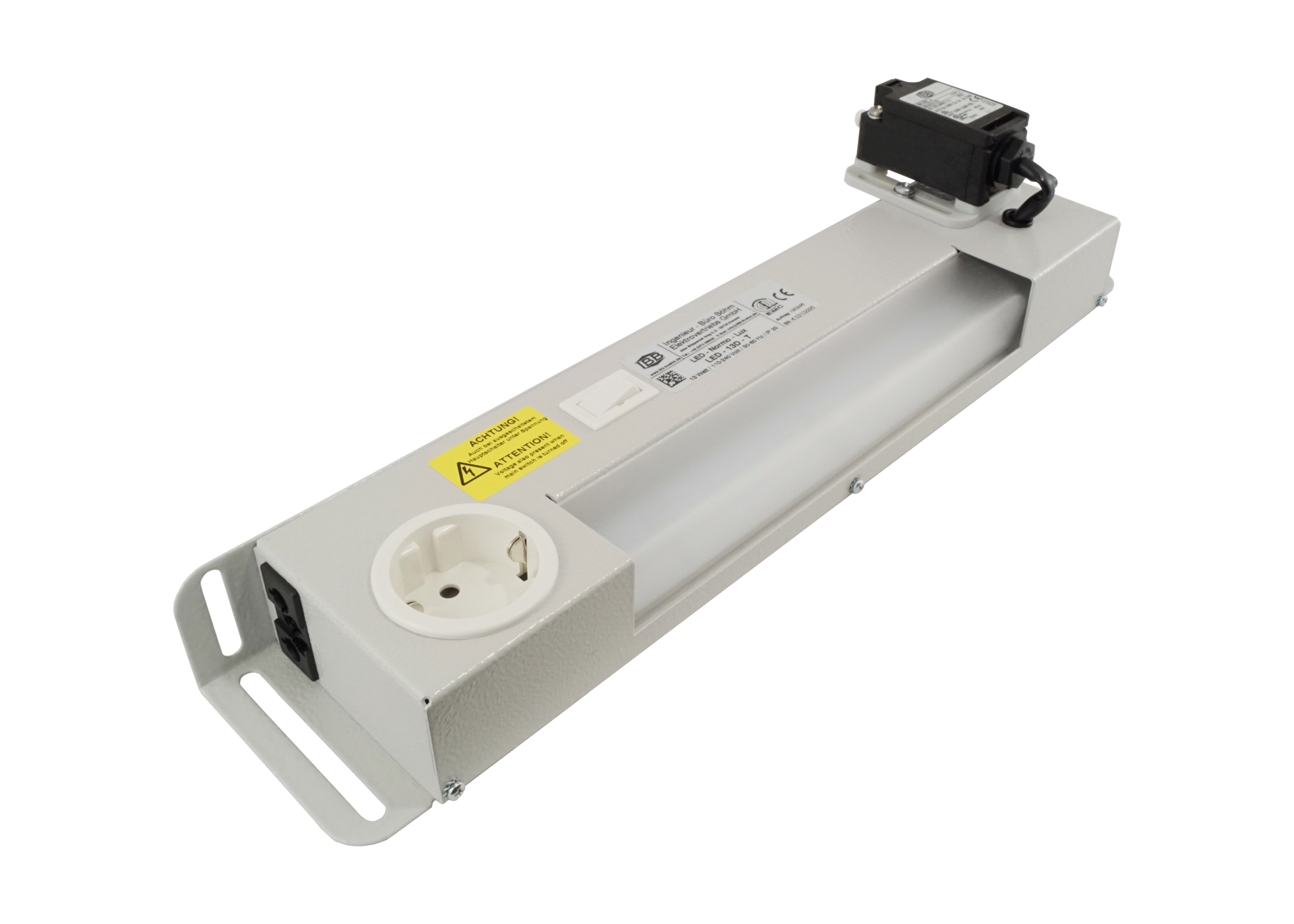 Abbildung LED Schaltschrankleuchte LED-Normo-Lux 13 Watt | Betriebsspannung: 110-240 Volt, 50-60 Hz, potentialfreier Kontakt
