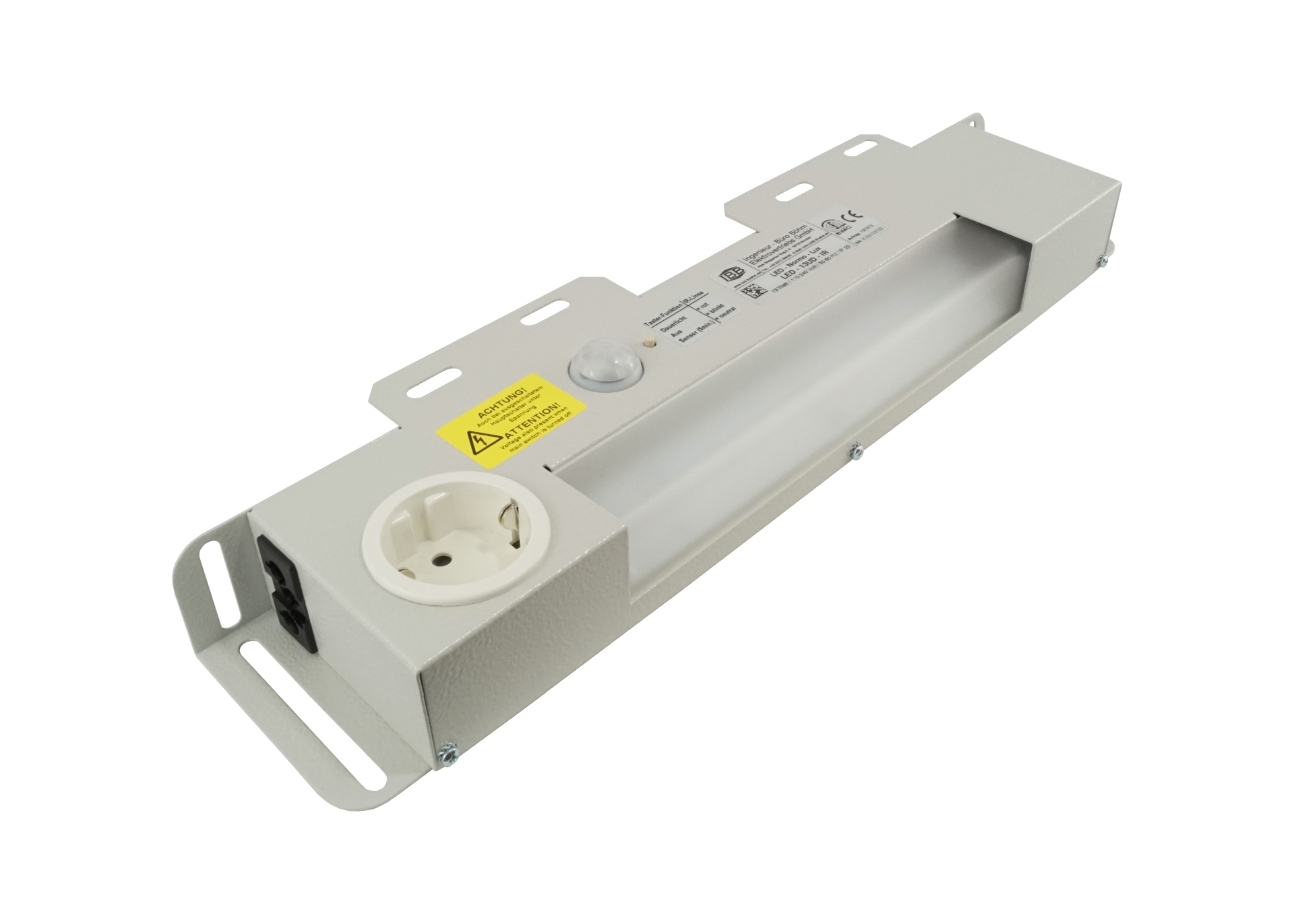 Abbildung LED Schaltschrankleuchte LED-Normo-Lux 13 Watt | Betriebsspannung: 110-240 Volt, 50-60 Hz, Infrarot-Sensor