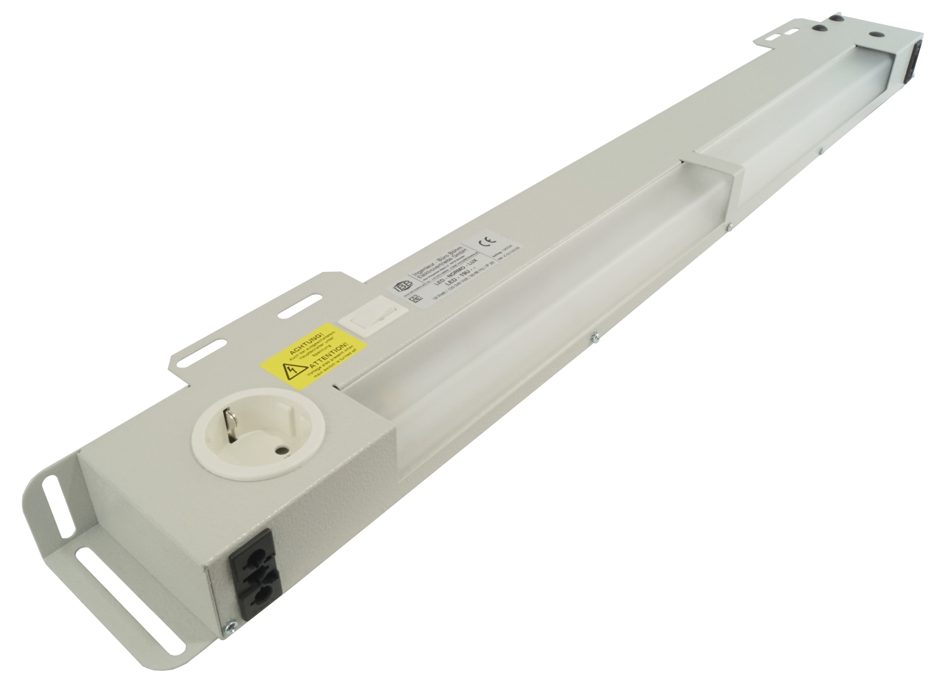 Abbildung LED Schaltschrankleuchte LED-Normo-Lux 19 Watt, 120-240 Volt/50-60 Hz, Ein-/ Ausschalter | ab 1000mm Schrankbreite
