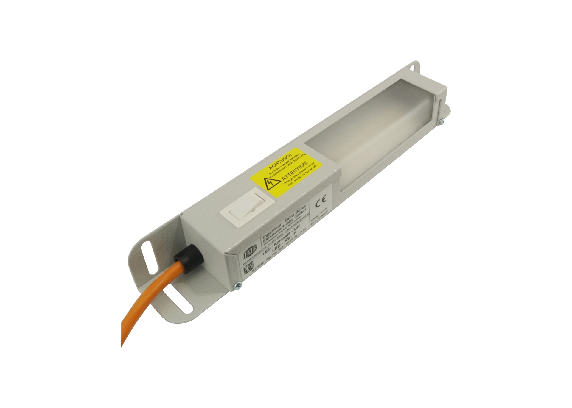 Abbildung LED-Kompakt-Lux 8 Watt, 220-240 Volt / 50/60 Hz | ab 300mm Gehäusebreite