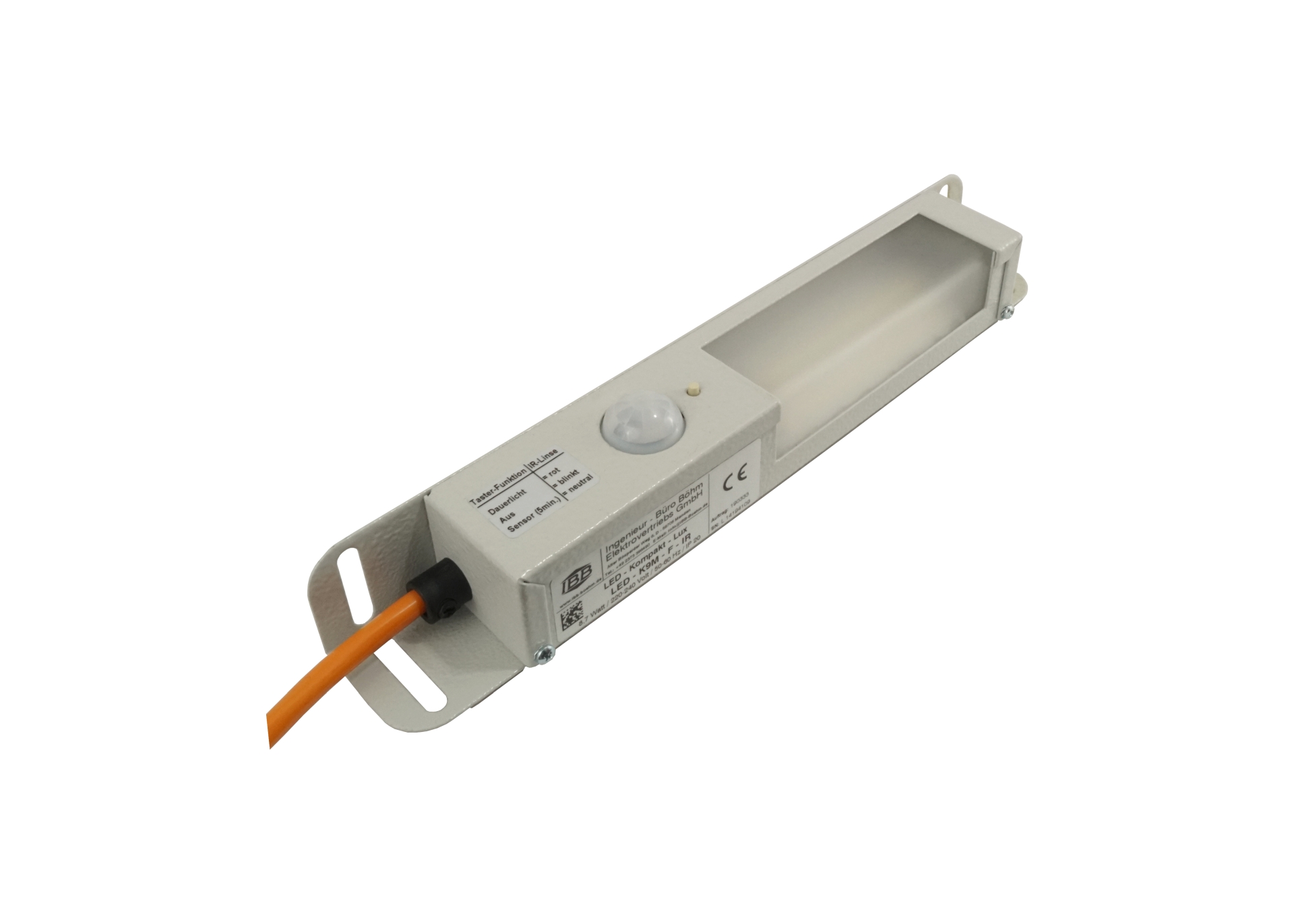 Abbildung LED-Kompakt-Lux 8 Watt, 220-240 Volt / 50/60 Hz | Magnetbefestigung, ab 300mm Gehäusebreite